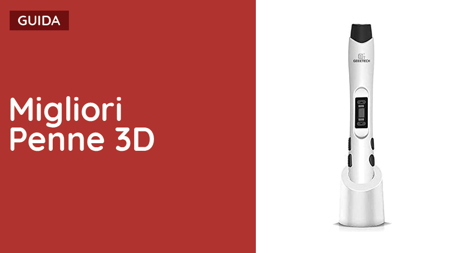 FANDYM Penna 3D Penna 3D Professionale - con Schermo Digitale - Filamento  PLA di 20 Colori e Istruzioni in Italiano e Inglese