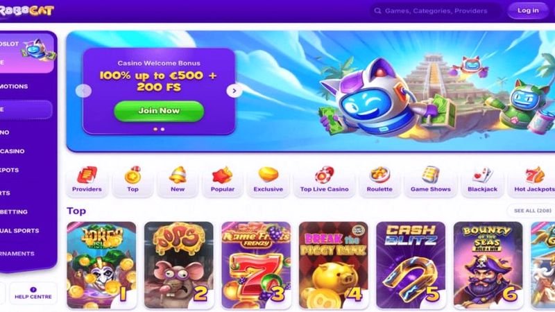 Robocat casino giochi